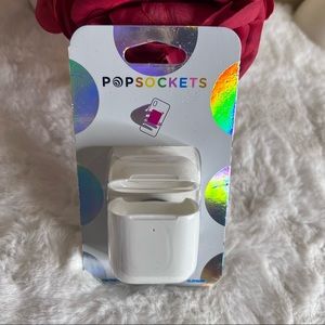 PopSocket Collapsible Phone Grip AirPod Holder White